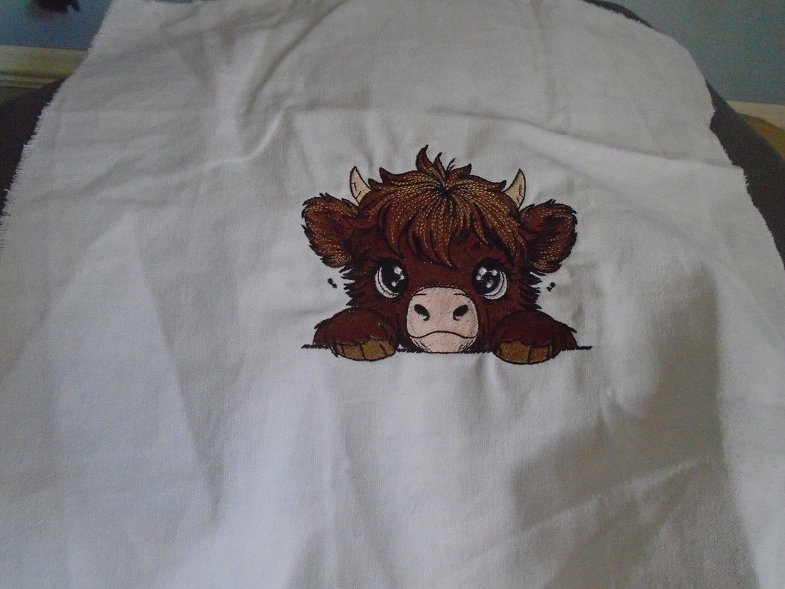 Stunning Highland Cow Art: Captivating Finished Piece - Image 3