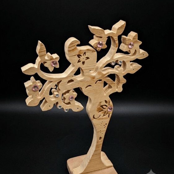 Handmade Wooden lady Jewellery Stand