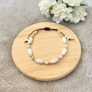 Mother of Pearl Adjustable Cord Bracelet