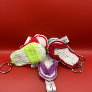 UKCA Safety Tested Flip Flop Keyring in Various Colors