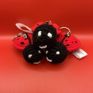 Cute Bright Ladybird Keyring – UKCA Safety Tested