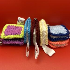 Personalized Handmade Crochet Books Keyring – Perfect Gift for Book Lovers