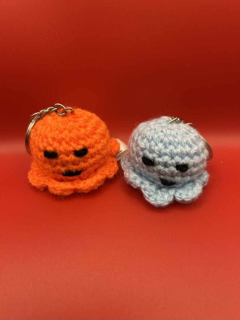Baby Octopus Keyring - UKCA Safety Tested, Custom Color Options