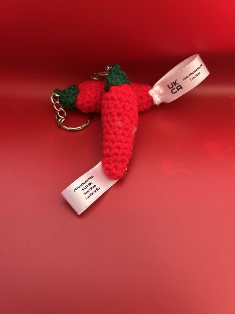 Hot and Spicy Chilli Keyring | UKCA Safety Tested