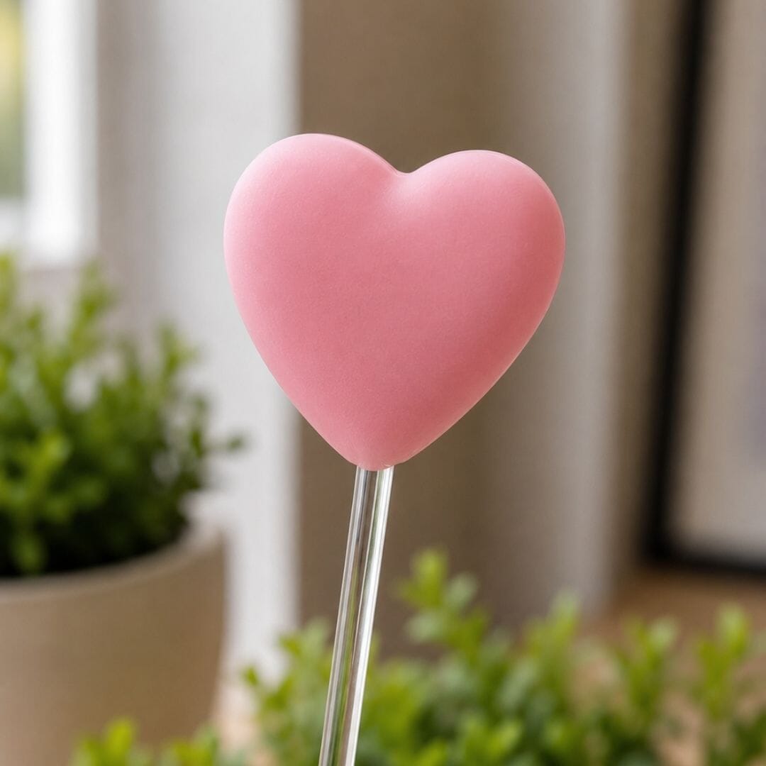 Pastel Heart Plant & Gift Decorations | Handmade Polymer Clay Plant Stakes | Plant Lover Gift - Image 5