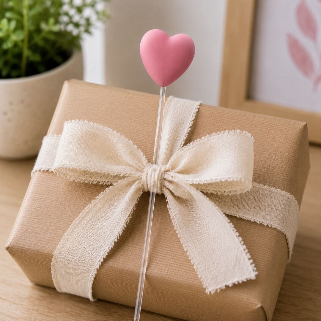 Pastel Heart Plant & Gift Decorations | Handmade Polymer Clay Plant Stakes | Plant Lover Gift - Image 3