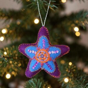 You're a star! hand embroidered decoration. Express your appreciation and admiration. All proceeds to The Stroke Association.