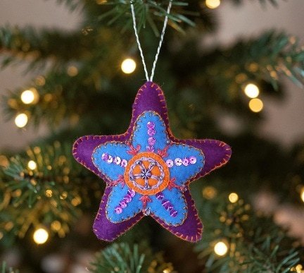 You're a star! hand embroidered decoration. Express your appreciation and admiration. All proceeds to The Stroke Association.