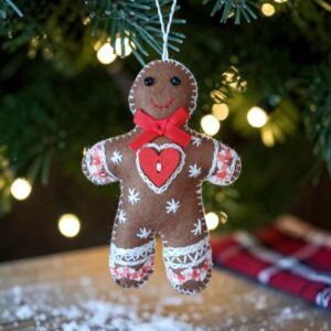 Festive gingerbread character. All proceeds to The Stroke Association