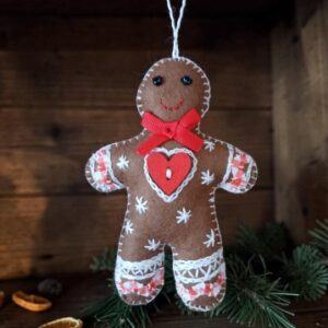 Festive gingerbread character. All proceeds to The Stroke Association