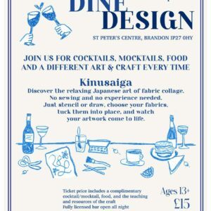 Drink Dine Design – Kinusaiga (July 24th 2026) Under 18