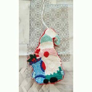 Christmas Gonk Christmas Tree Decoration,hand embroidered