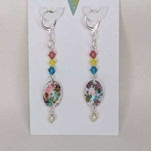 Small Oval Resin Earrings