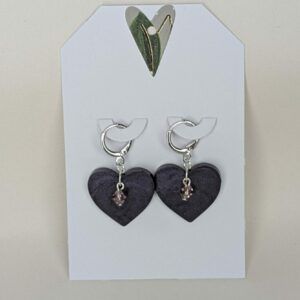 Heart Shaped Resin Earrings