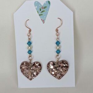 Heart Shaped Resin Earrings