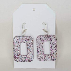 Square Resin Earrings