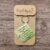 Grounding Keyring with Visualisation Instructions and Affirmation Metal Square