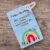 Rainbow Breathing Grounding Technique Wallet Card with Affirmation – Thin Aluminium