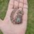 Handcrafted Red Panda Pendant Necklace with Labradorite Gemstone