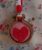 Necklace, Red Heart Mini Hoop Embroidery
