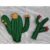 Set of 2, Iron on Cacti Patches , Handmade