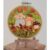 Toadstools Autumn Hoop Embroidery Picture, on a wooden easel