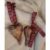 Hanging Rustic Stag Wooden Heart Decoration , 2 available