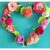 Hanging Wicker Heart Wreath with handmade, embroidered and embellished felt flowers, 28 cm