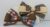 Argyle & Giraffe Print Grosgrain Ribbon Hair Bow Clips – 2 Pack
