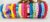 Hand-Braided Colorful Hair Bands Display