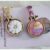 RESERVED FOR RACHAEL Mini Cupcake and Daisy Hoop Embroidery Pendants, on Liberty spaghetti ribbon,