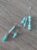 Boho Pastel Mint & Blue Tree of Life Tassel Bag Charm chain