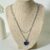 Blue Heart Pendant With Stainless Steel Double Chain