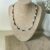 Multi-coloured Glass Beaded Necklace With Antique Bronze Fastener