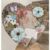 Vintage style Hanging Heart with flowers and sentiment