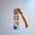 Elegant Teacher Themed Bookmark with Yellow Beaded Tassel