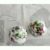 Set of 2 decoupaged polystyrene baubles, with berries and leaves design, 2 Sets available
