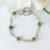 Multi-coloured Bead & Chain Bracelet With Decorative Toggle Clasp