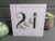 21st Birthday Leaf Stem Milestone Card – Hand-drawn minimal leaf illustration