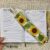 Handmade Fabric Bookmark / Sunflowers