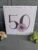 50th Birthday Card – Hand-Drawn floral illustration 5″ x 5″ with envelope