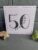 50th Birthday Card – Hand-Drawn leaf stem l 5″ x 5″ with envelope