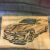 Handcut Wooden Sports Car Picture – Unique Wall Art for Car Enthusiasts