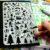 Adventures and Activity planning Journal Stencil, Travel A5 Sized Stencil, with adventure activity shapes & OS Symbols, craft mylar stencil