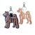 Akita Keyring – Dog Lover Gift – Word Art