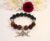 Pagan Pentagram Black Onyx and Mixed Semi Precious Beaded Bracelet – Strength & Spiritual Protection
