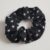 Black Star Print Scrunchie – Handmade Cotton Hair Scrunchie
