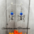 Handmade Silver Butterfly Charm Earrings with Blue Pearl Beads