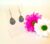 Boho Flower Teardrop Hippie Chic Rhodium Plated Earrings with 925 silver wires (5 designs)