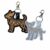 Chihuahua Keyring – Dog Lover Gift – Word Art